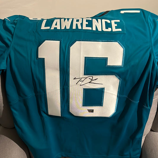 Nike Authentic Signed Trevor Lawrence Jersey