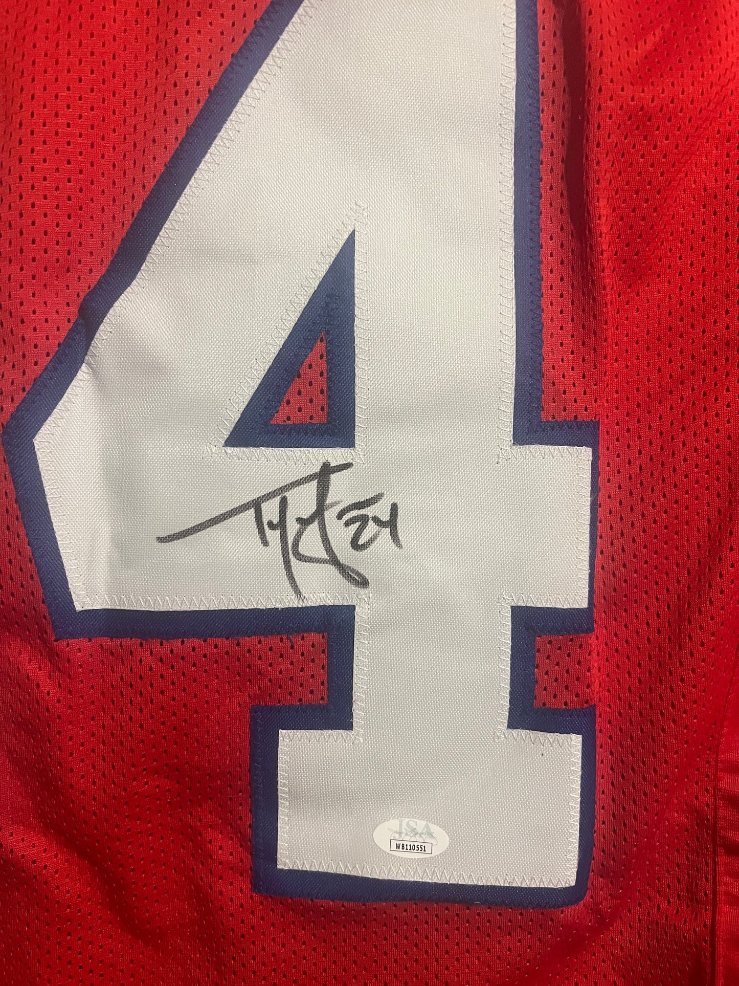 Ty Law Autographed Custom Pats Jersey