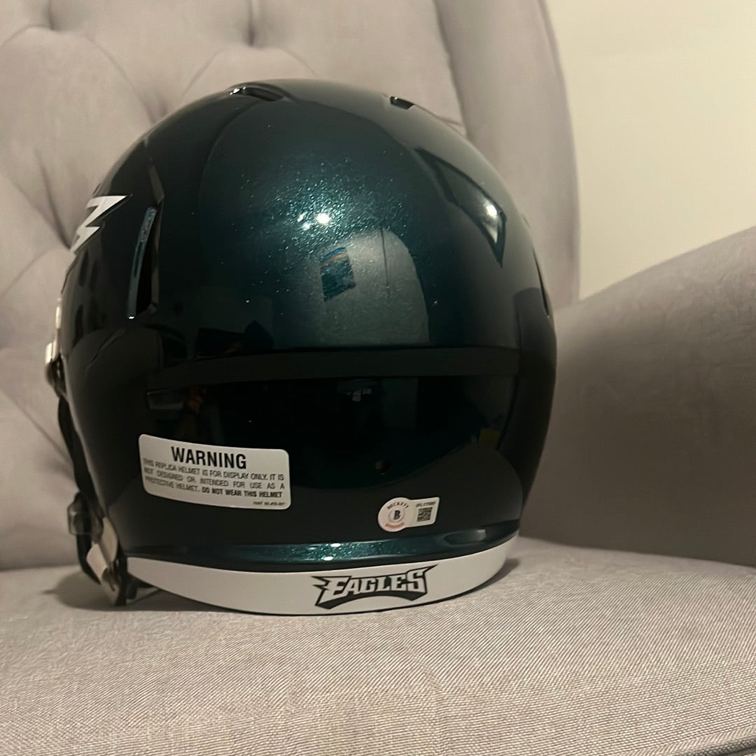 Riddell Signed Full Size Devonta Smith Helmet