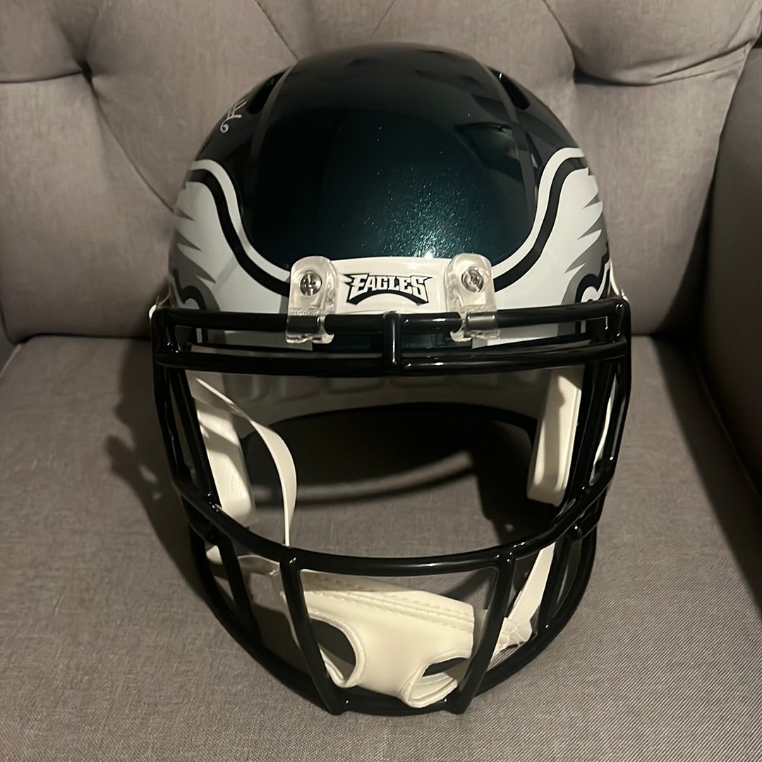 Riddell Signed Full Size Devonta Smith Helmet