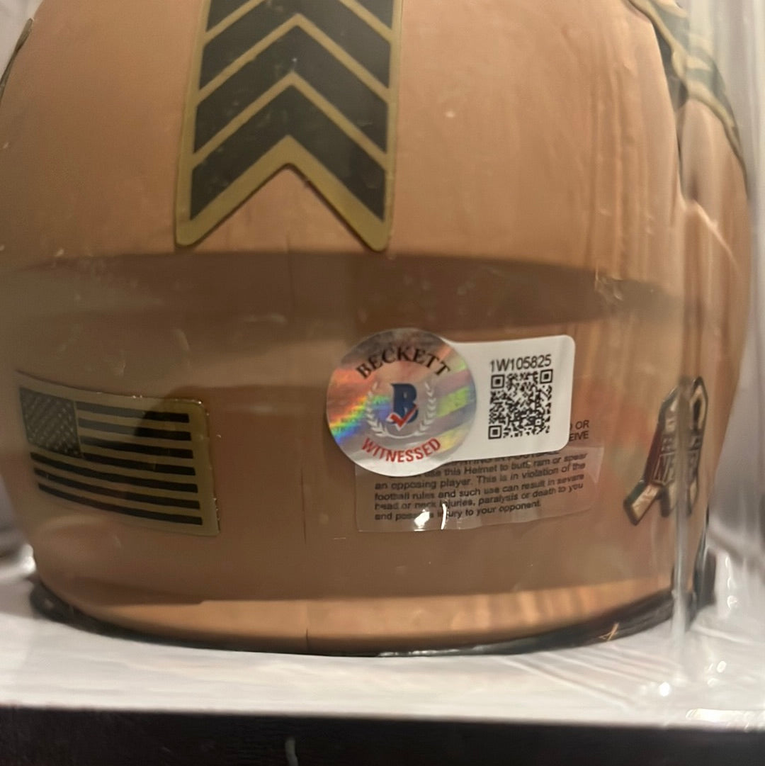 Donovan McNabb & Desean Jackson signed mini helmet