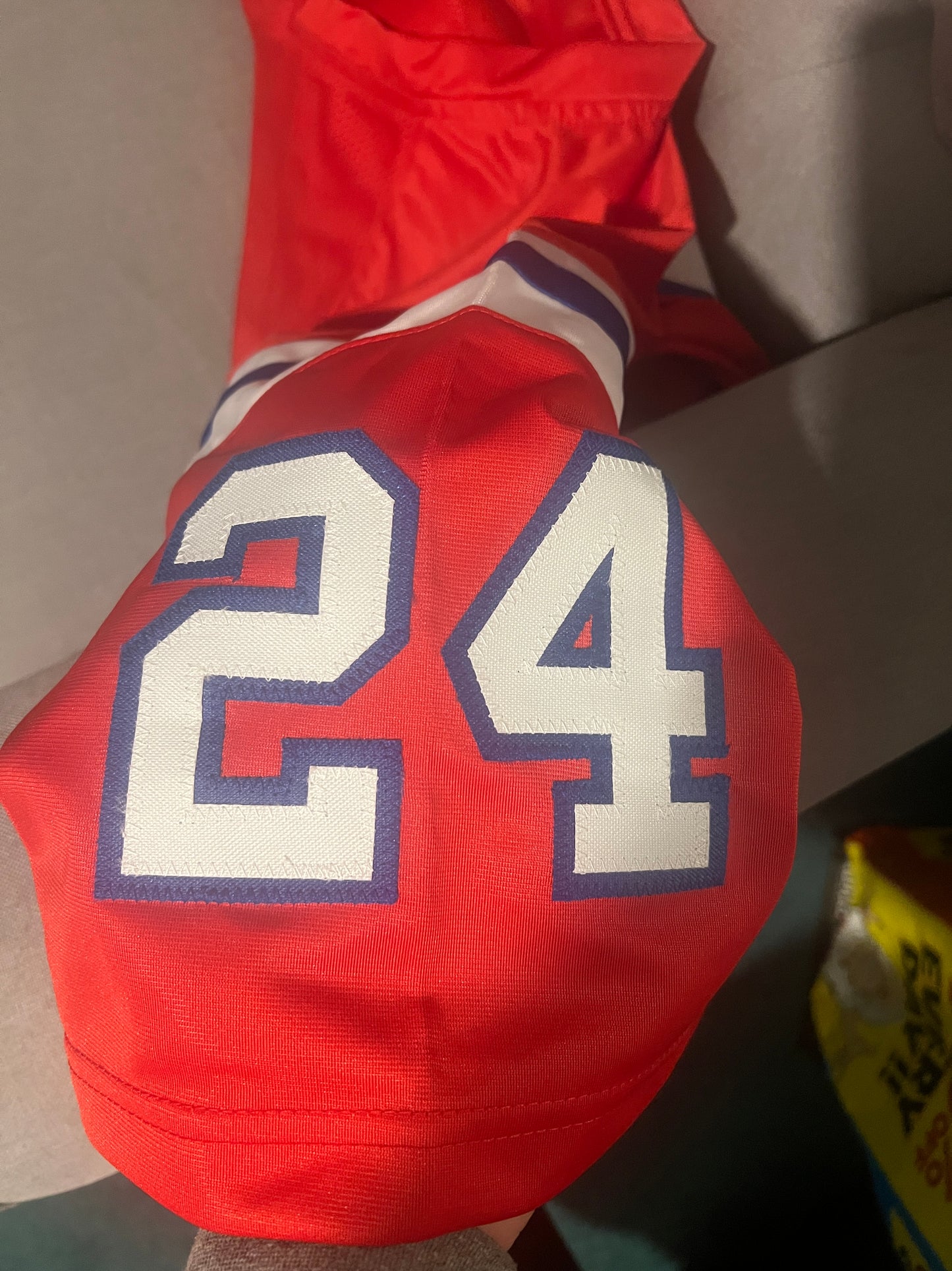 Ty Law Autographed Custom Pats Jersey